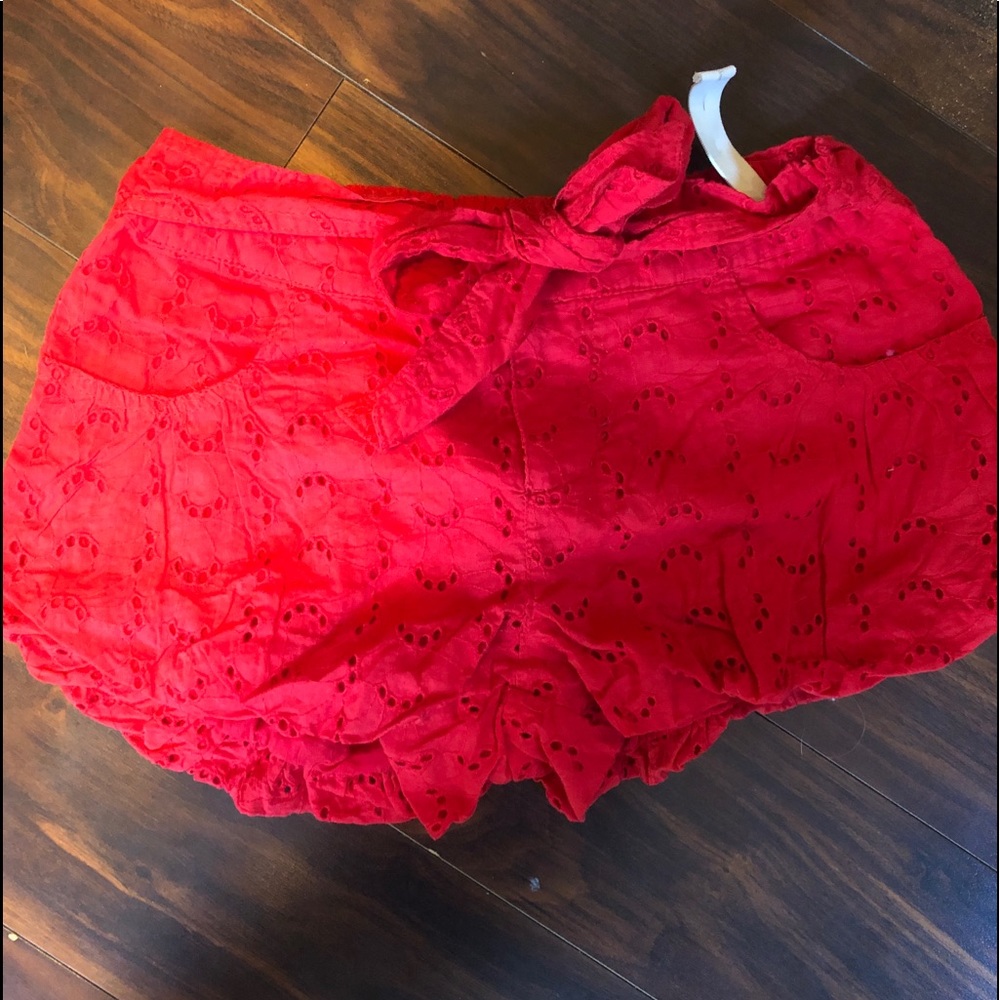 Harajuku mini for target Girls red eyelet shorts